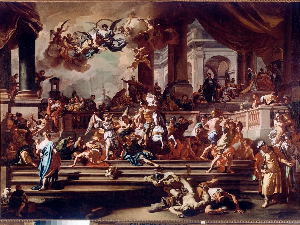 Heliodore, Cacciata dal tempio da parte degli angeli - Louvre, Parigi